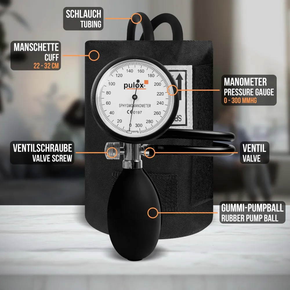 Manuelles Blutdruckmessgerät - Aneroid Doppelschlauch-Sphygmomanometer>pulox Discount