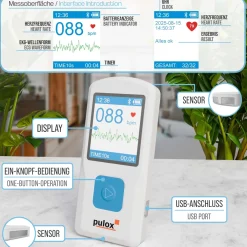 PM10 - Mobiles Einkanal EKG-Gerät|pulox New