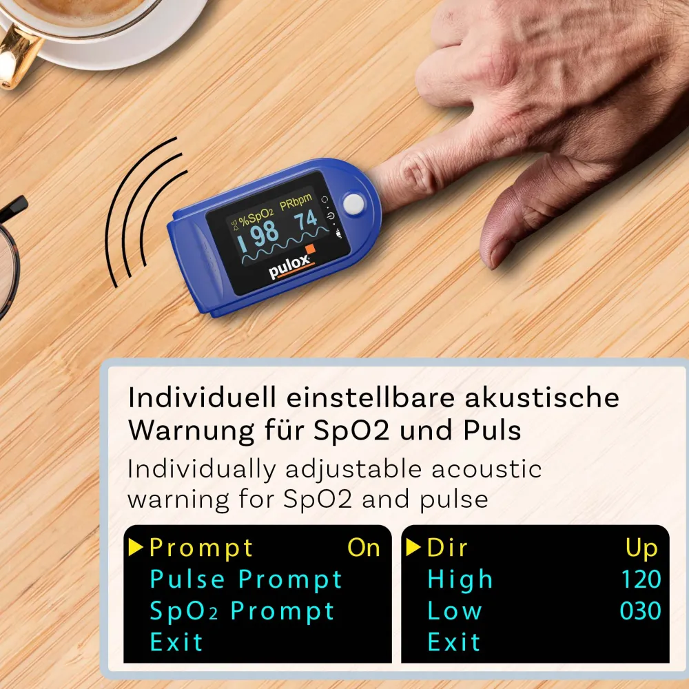 PO-200A Set - Finger-Pulsoximeter - Blau>pulox Outlet