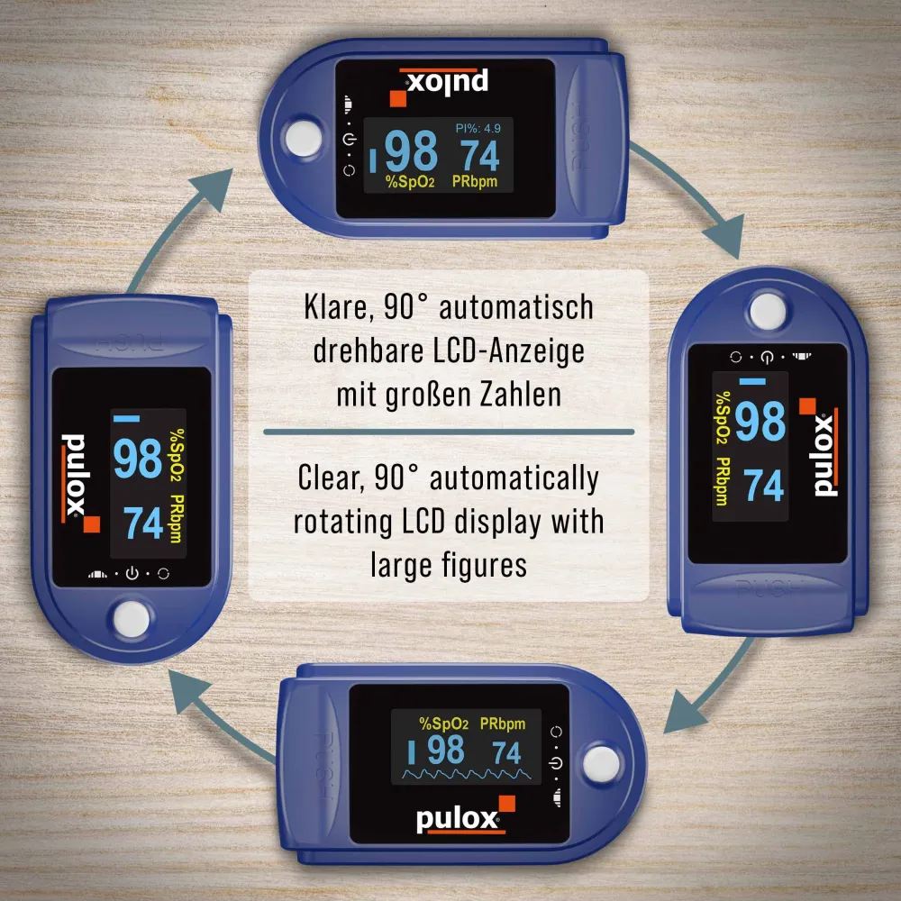 - PO-200 Set - Finger-Pulsoximeter - Blau|pulox Online