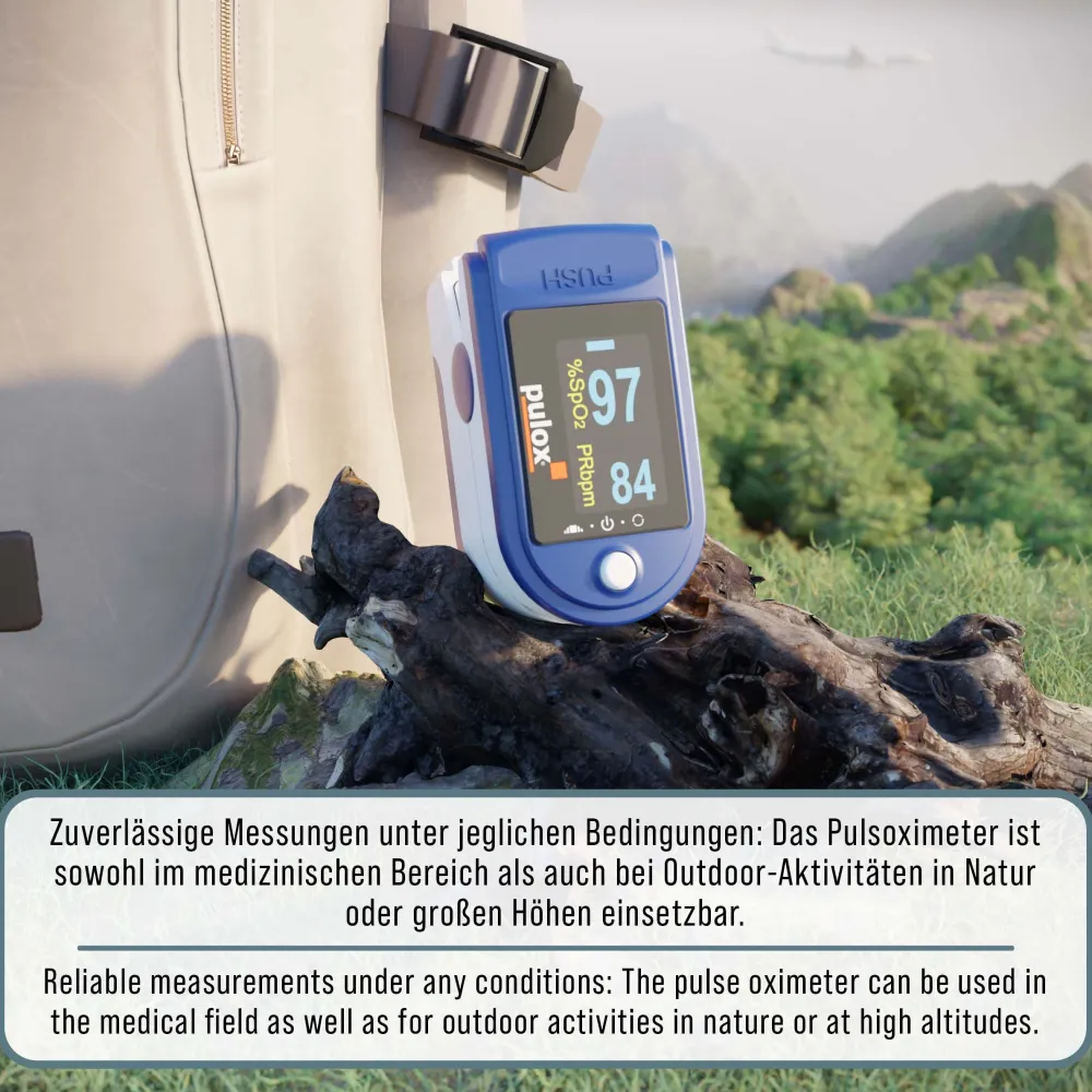 - PO-200 Set - Finger-Pulsoximeter - Blau|pulox Online