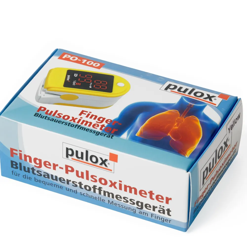 PO-100 Solo - Finger-Pulsoximeter - Gelb|pulox Online