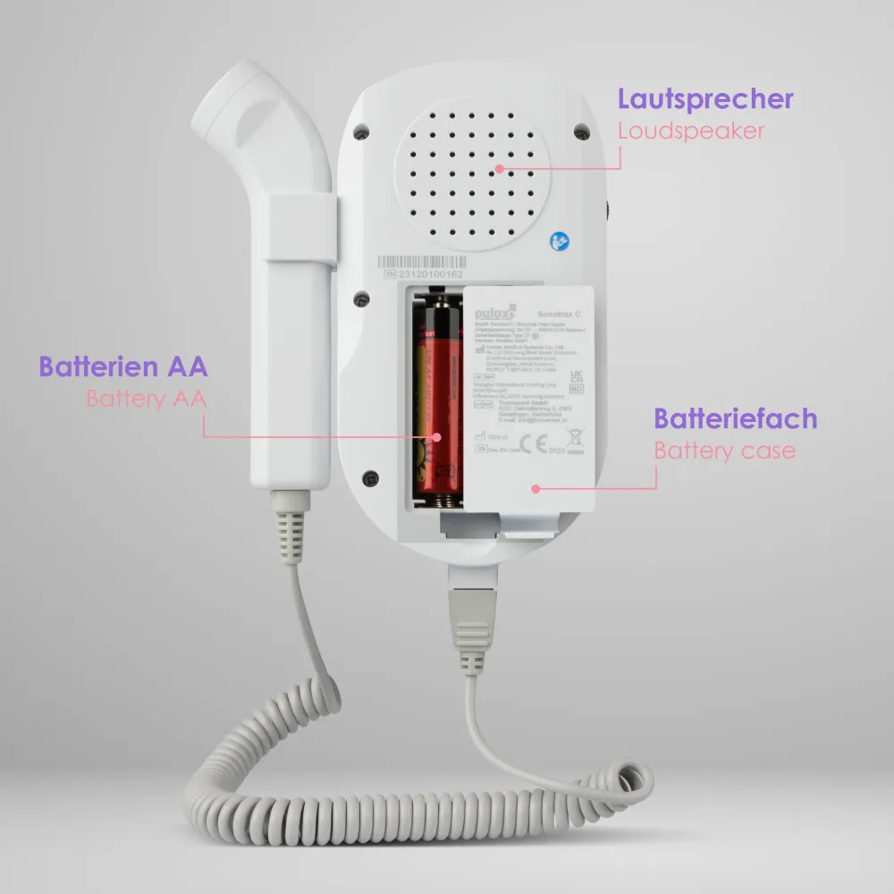 Sonotrax C - Fetal Doppler inkl. 250 ml Ultraschallgel>pulox Outlet