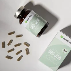 PURABYO BIO Jod Kapseln | Makroalgen aus dem Nordatlantik | Glas statt Plastik|