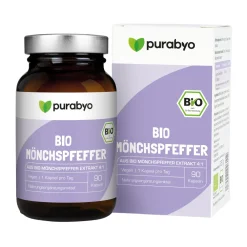 Purabyo Bio Mönchspfeffer | 4:1 Extrakt Vitex Agnus Castus | im Glas| Outlet