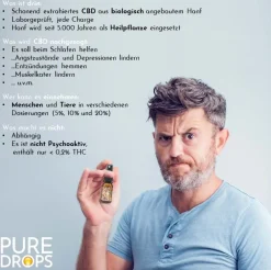 PURE DROPS CBD ÖL 10% Vollspektrum aus Österreich|
