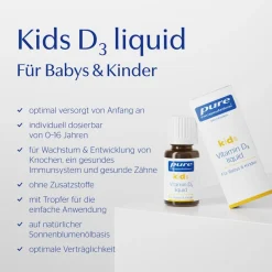 ® Kids Vitamin D3 liquid|Pure Encapsulations