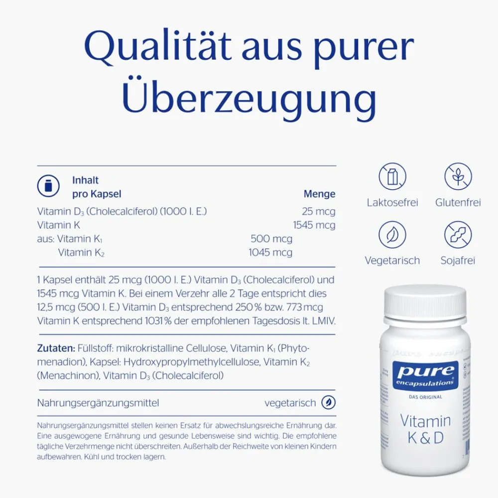 ® Vitamin K & D>Pure Encapsulations New