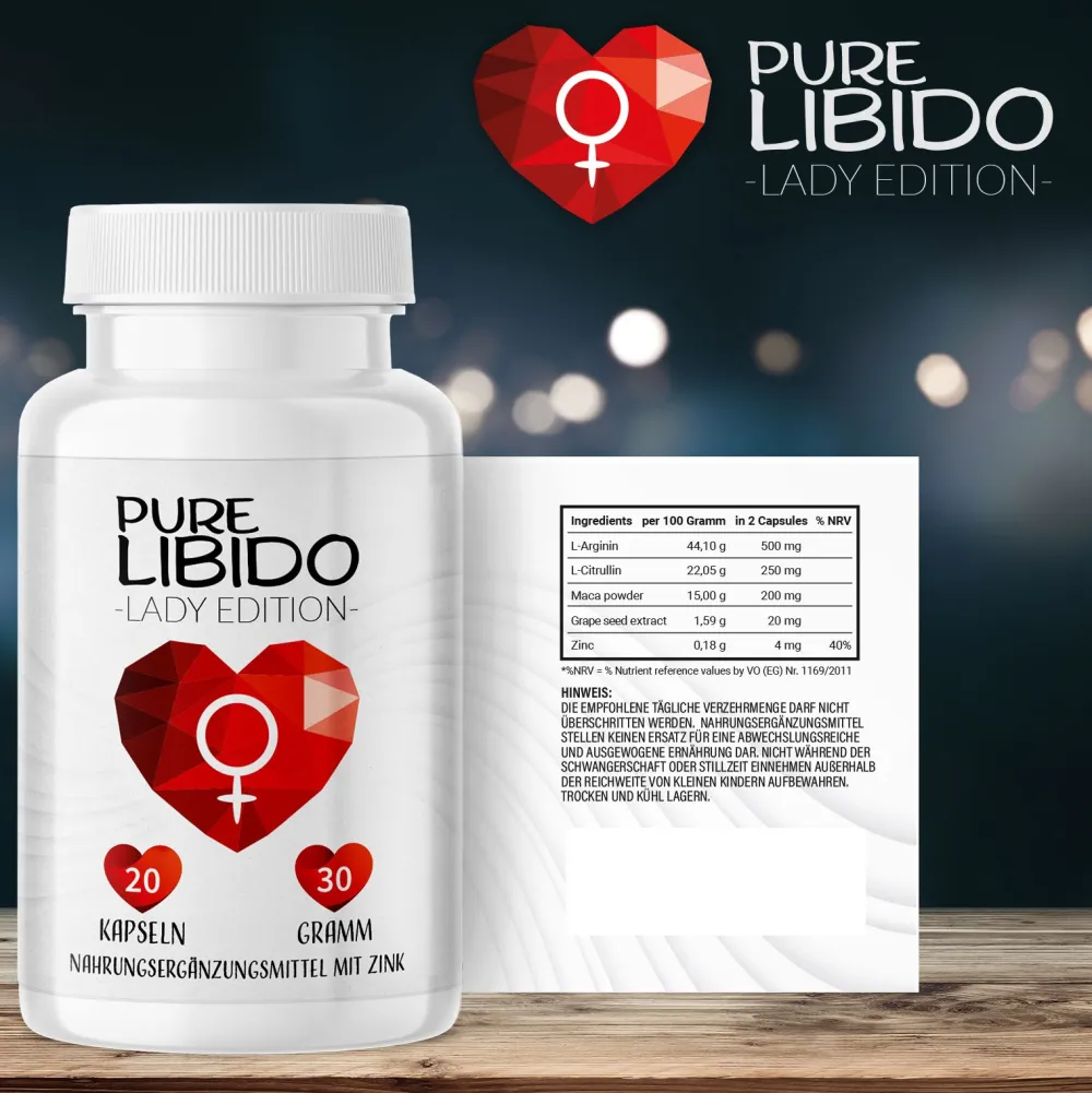 Pure Libido® Kapseln | Lady Edition | weibliche Balance & Sinnlichkeit|SAINT NUTRITION New