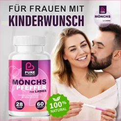 Pure Passion® Mönchspfeffer Kapseln für Frauen | weibliche Balance & Sinnlichkeit><noscript><img width=