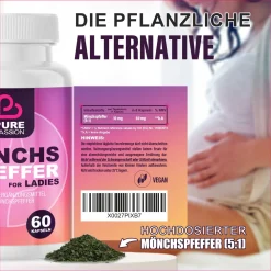 Pure Passion® Mönchspfeffer Kapseln für Frauen | weibliche Balance & Sinnlichkeit><noscript><img width=