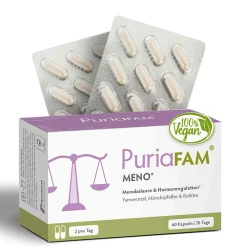 Meno Pause | Wechseljahre | Hormon Balance | Rotklee & Mönchspfeffer | vegan|Puriafam Discount