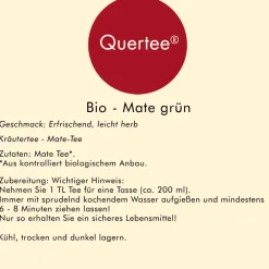 Quertee - BIO Mate Tee Ungeröstet Mate Yerba Mateblätter><noscript><img width=