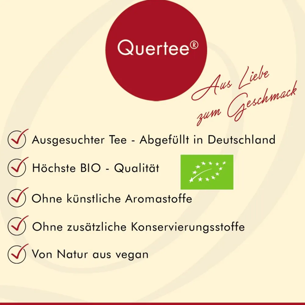 Quertee® - BIO Schwarztee Orange Dream> Sale