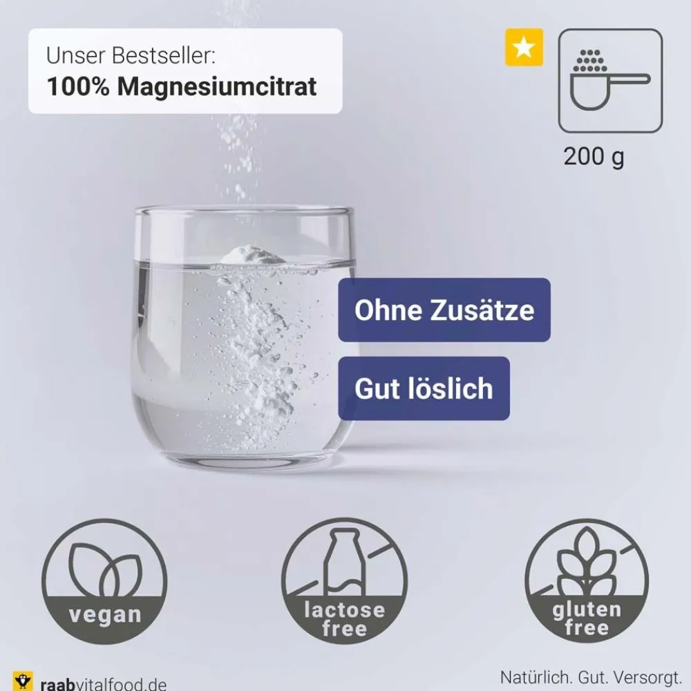 Raab Vitalfood® Magnesiumcitrat Pulver> Online