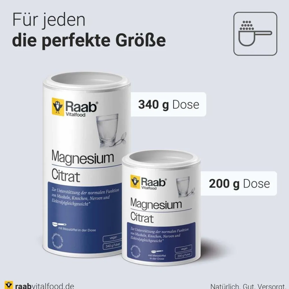 Raab Vitalfood® Magnesiumcitrat Pulver> Online
