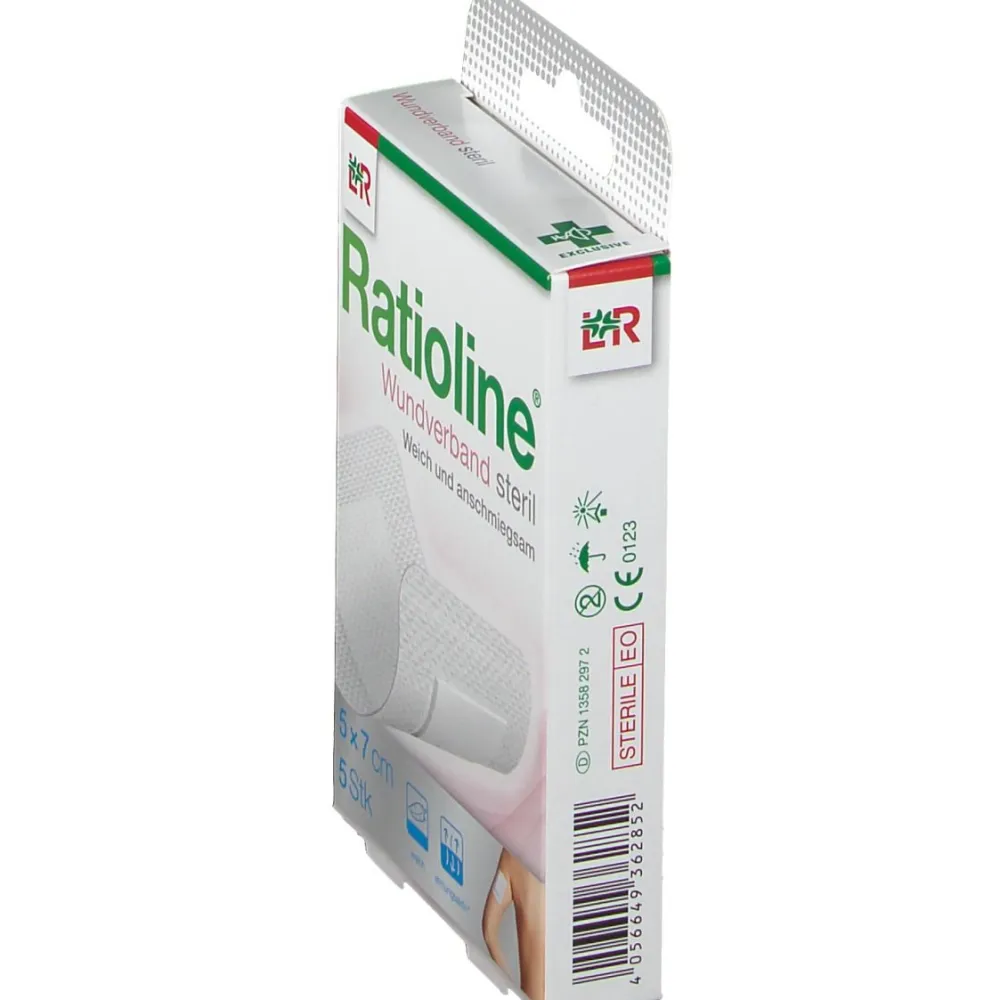 ® Wundverband steril 7 x 5 cm|Ratioline