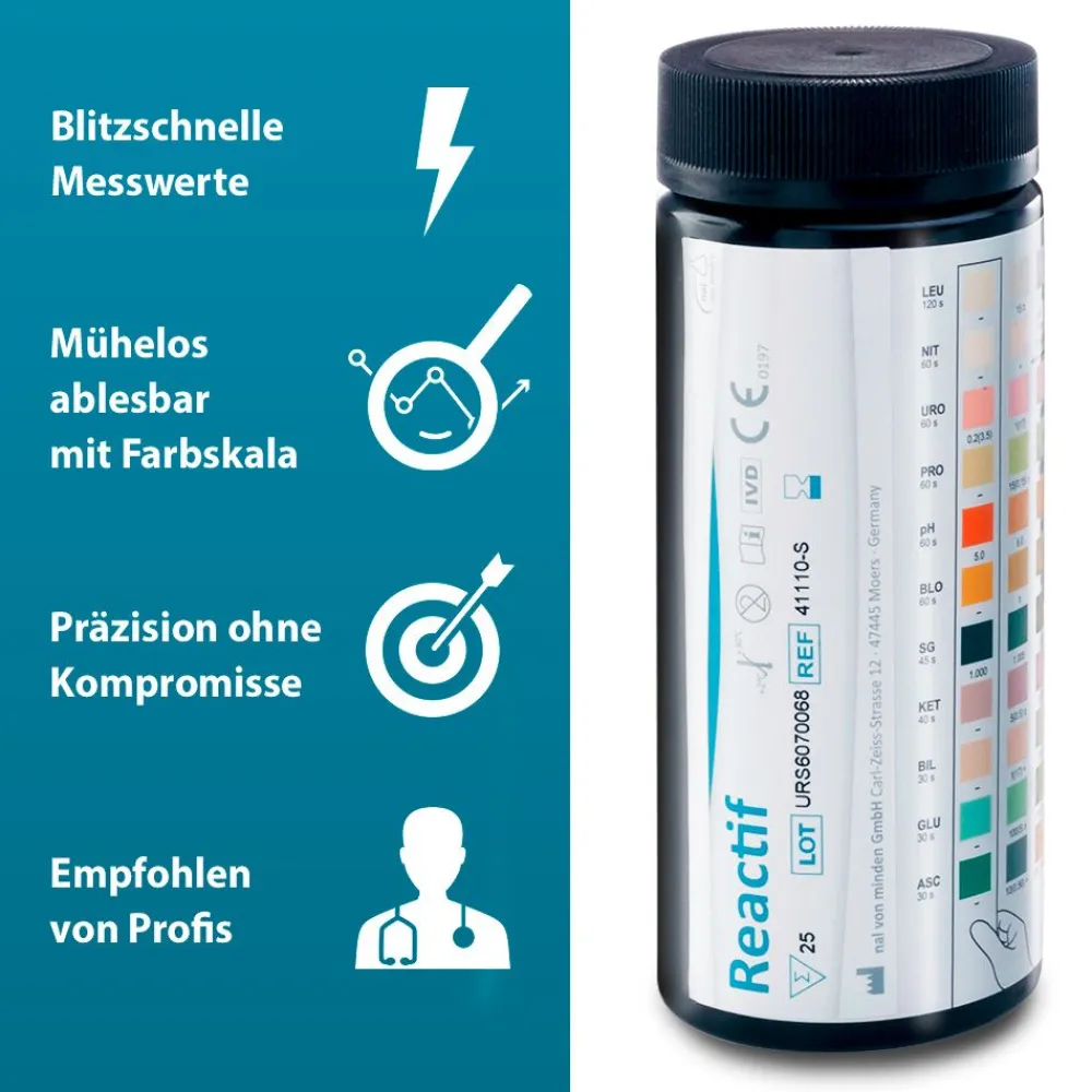 Reactif Gesundheitstest - Urin Teststreifen für 11 Parameter|