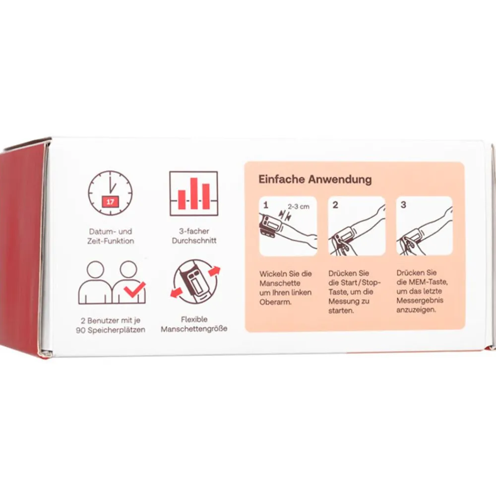 Blutdruckmessgerät für eine präzise Blutdruck- und Pulsmessung>Redcare Hot