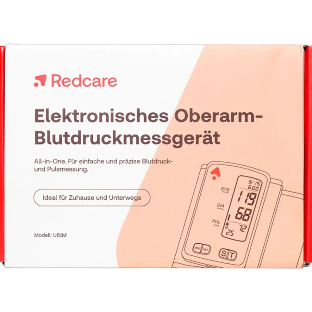 Blutdruckmessgerät für eine präzise Blutdruck- und Pulsmessung>Redcare Hot