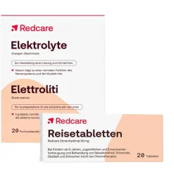 Elektrolyte + Reisetabletten Dimenhydrinat 50 mg|Redcare New