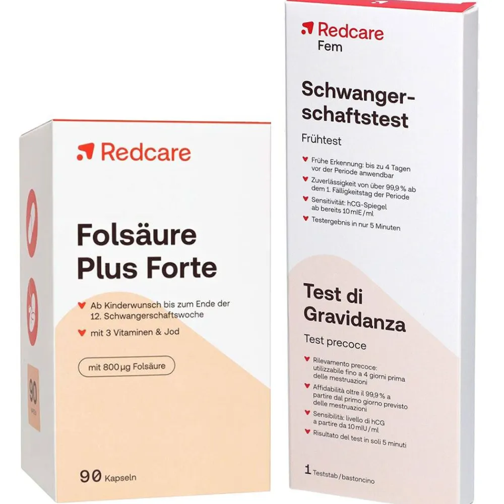 Folsäure Plus Forte – Kapseln + Schwangerschafts-Frühtest>Redcare Sale