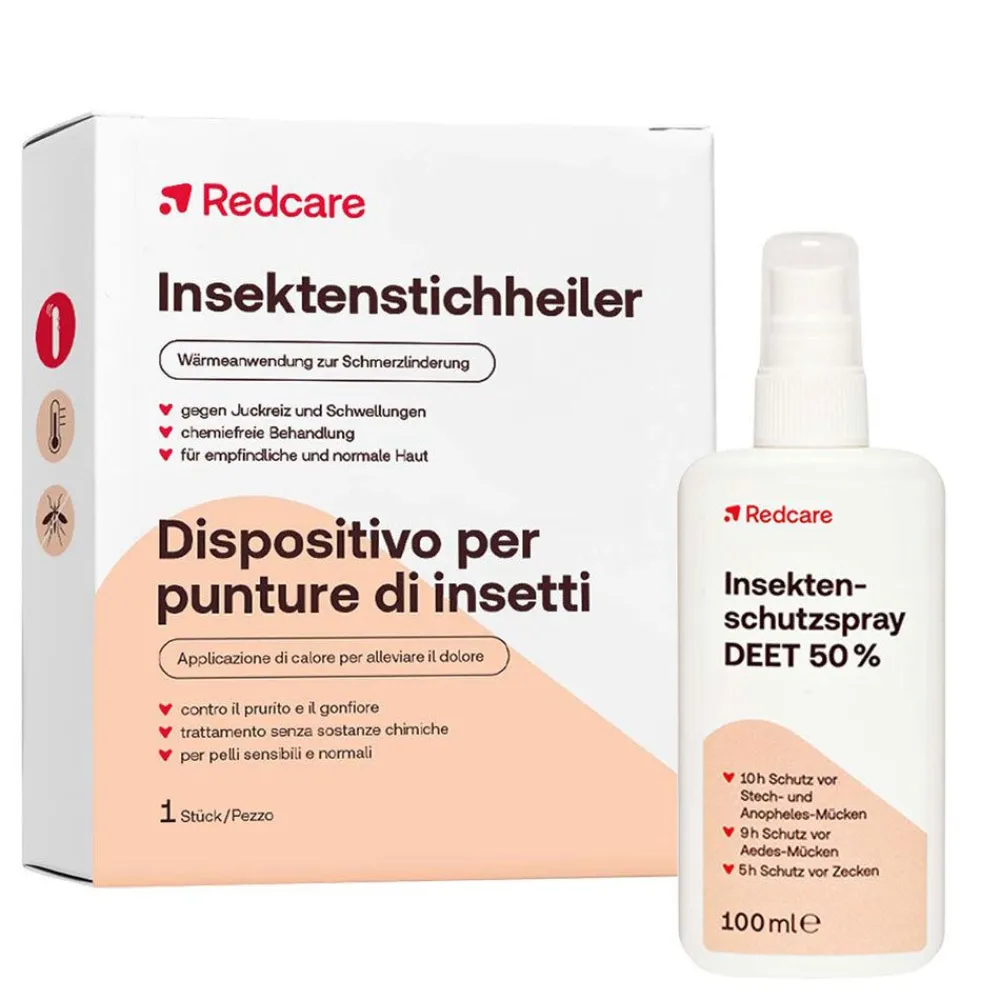 Insektenstichheiler + Insektenschutzspray DEET 50%|Redcare Sale