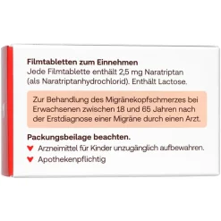 Naratriptan Juta bei Migräne 2,5mg|Redcare