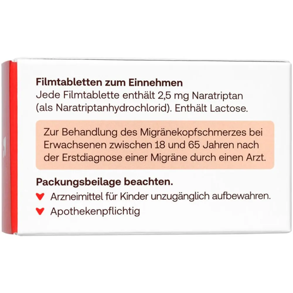 Naratriptan Juta bei Migräne 2,5mg|Redcare