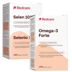 Omega-3 Forte Kapseln + Selen 100>Redcare Hot