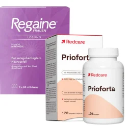 Prioforta + Regaine® Frauen Lösung 2% 3 Monats-Vorrat|Redcare Hot