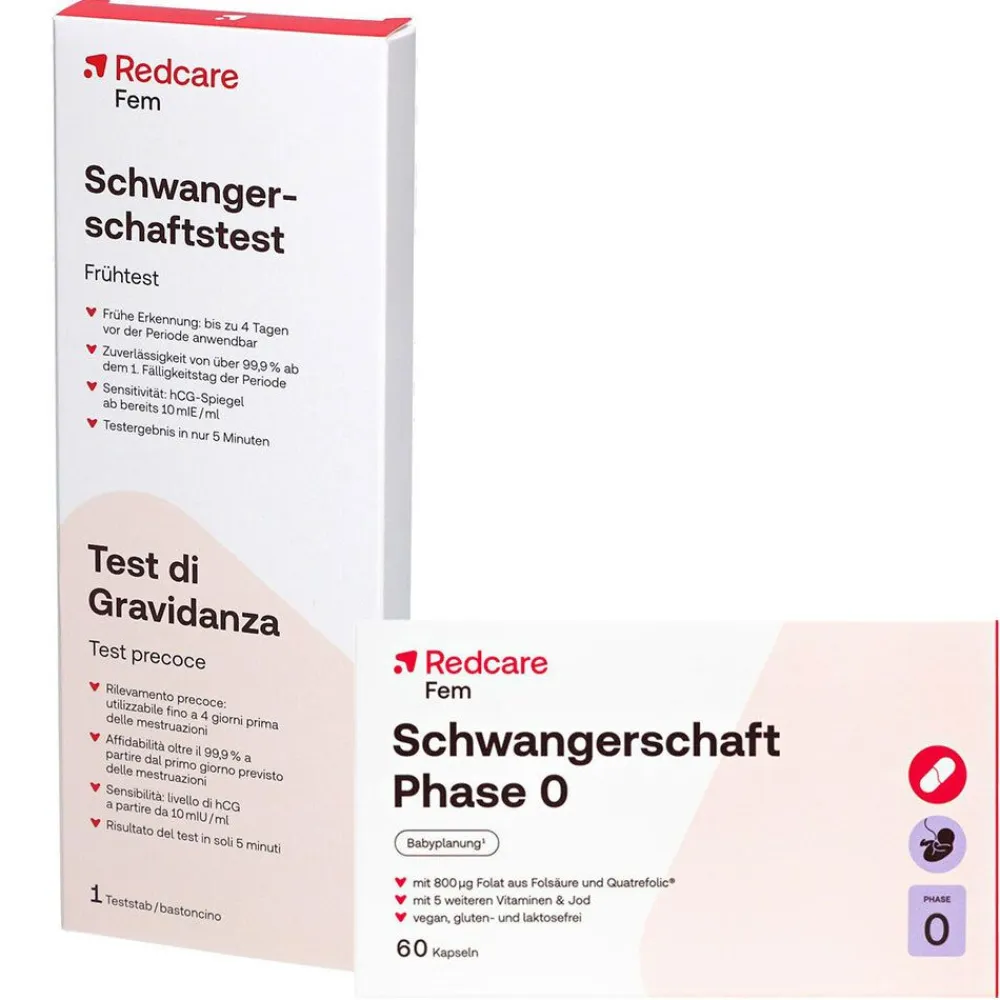 Schwangerschafts-Set Phase 0 – Kapseln + Frühtest>Redcare Clearance