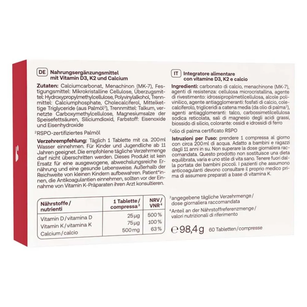 Vitamin D3, K2 und Calcium>Redcare