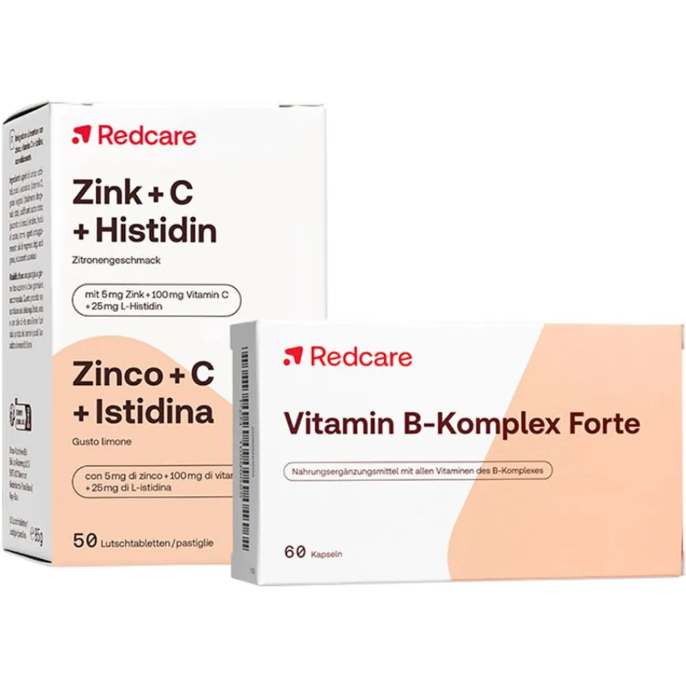Zink + C + Histidin + Vitamin B-Komplex Forte>Redcare New