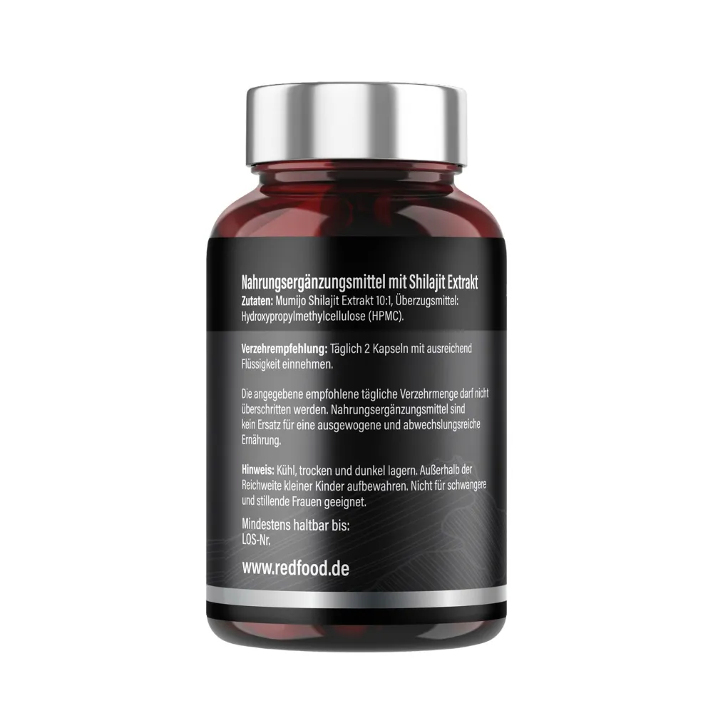 ® Mumijo Shilajit Kapseln, 1300mg hochdosiert>Redfood Best