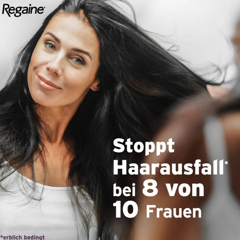 Frauen Schaum mit Minoxidil bei erblich bedingtem Haarausfall - Jetzt 20% mit dem Code 20 sparen*|Regaine Clearance
