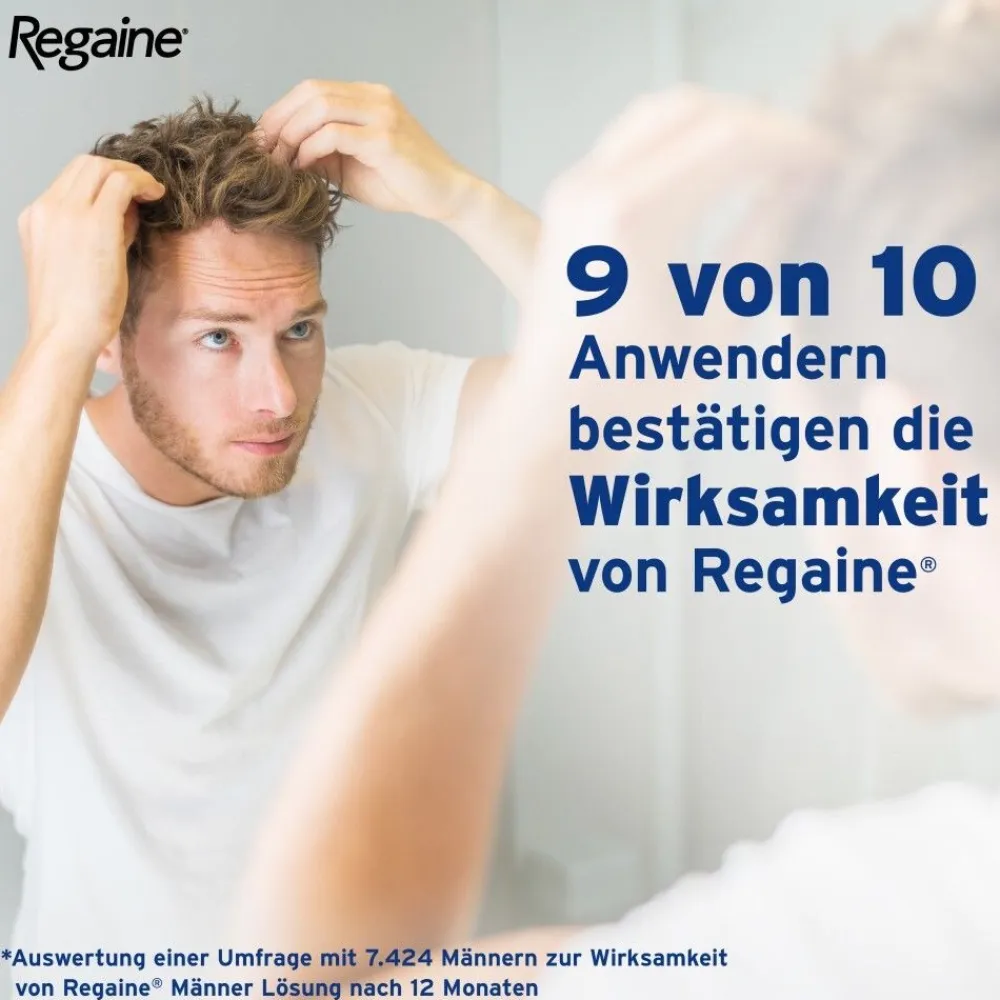Regaine Männer Lösung mit Minoxidil bei erblich bedingtem Haarausfall> Sale