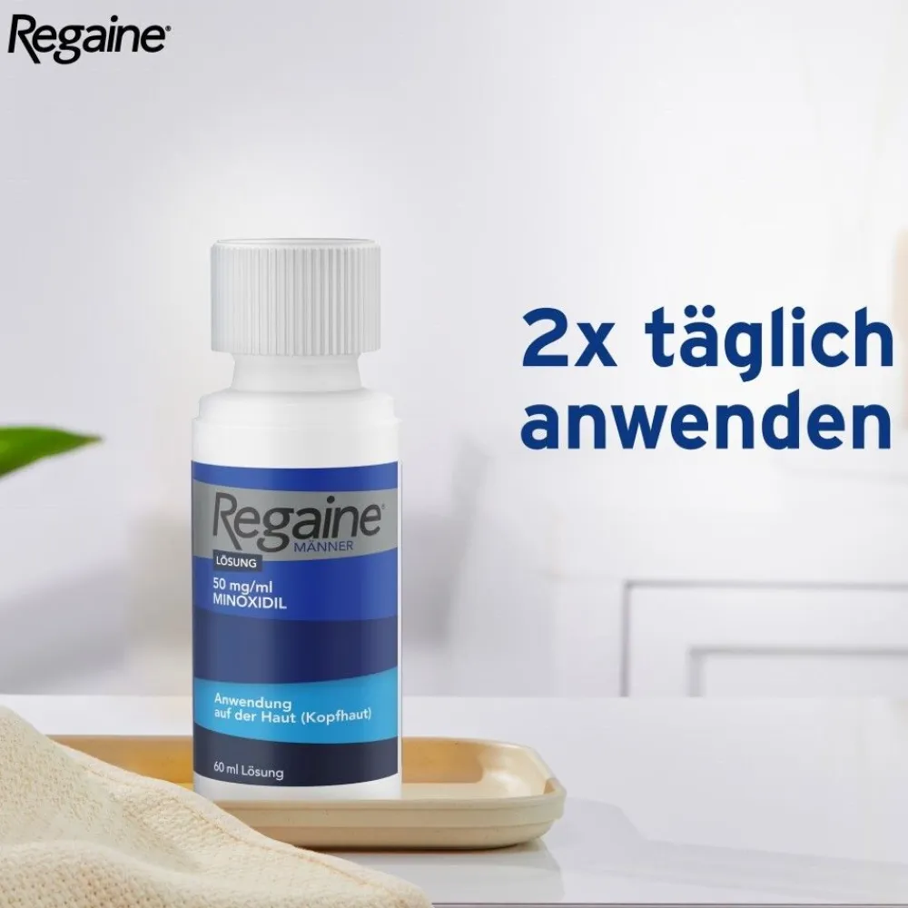 Regaine Männer Lösung mit Minoxidil bei erblich bedingtem Haarausfall> Sale