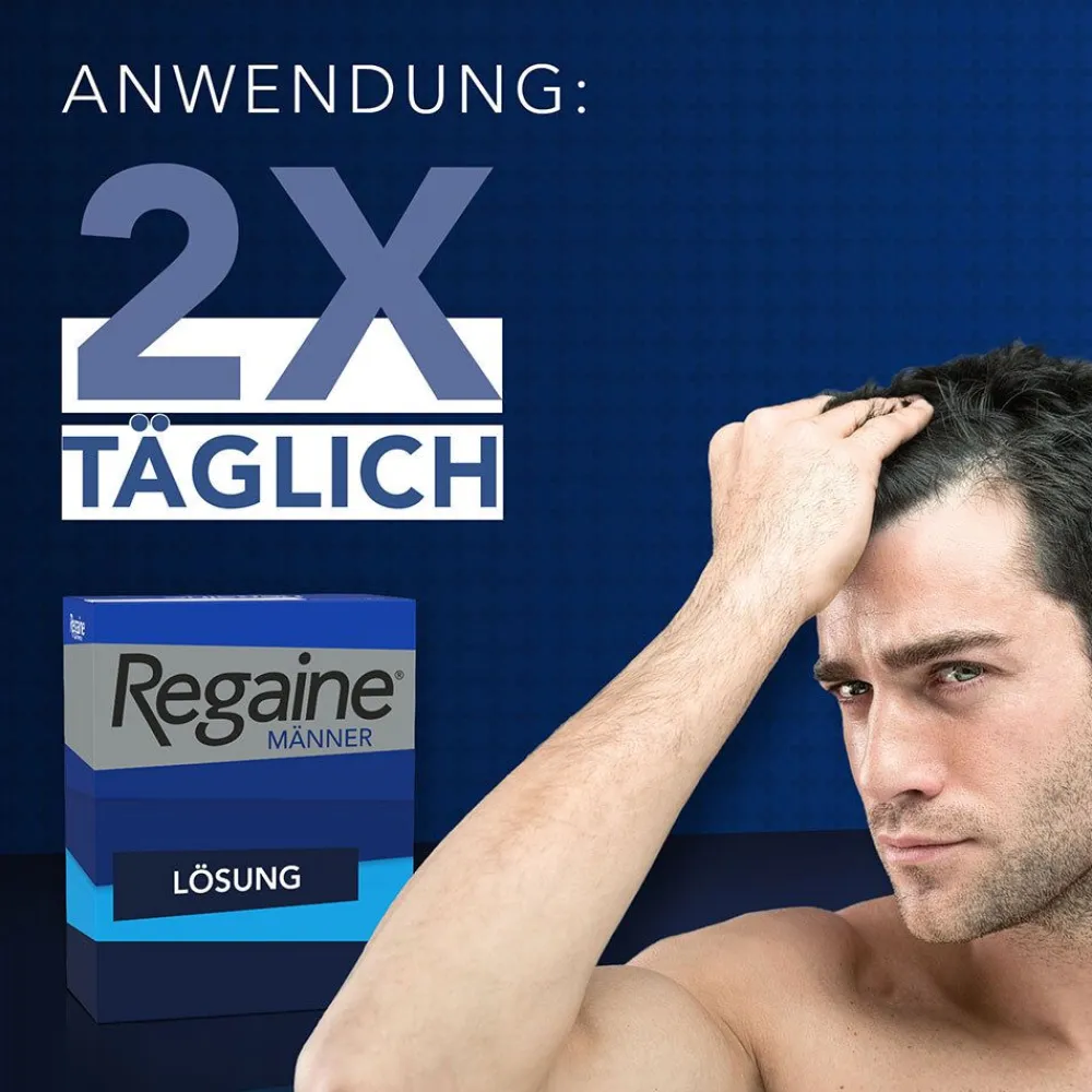 Regaine Männer Lösung mit Minoxidil bei erblich bedingtem Haarausfall> Sale