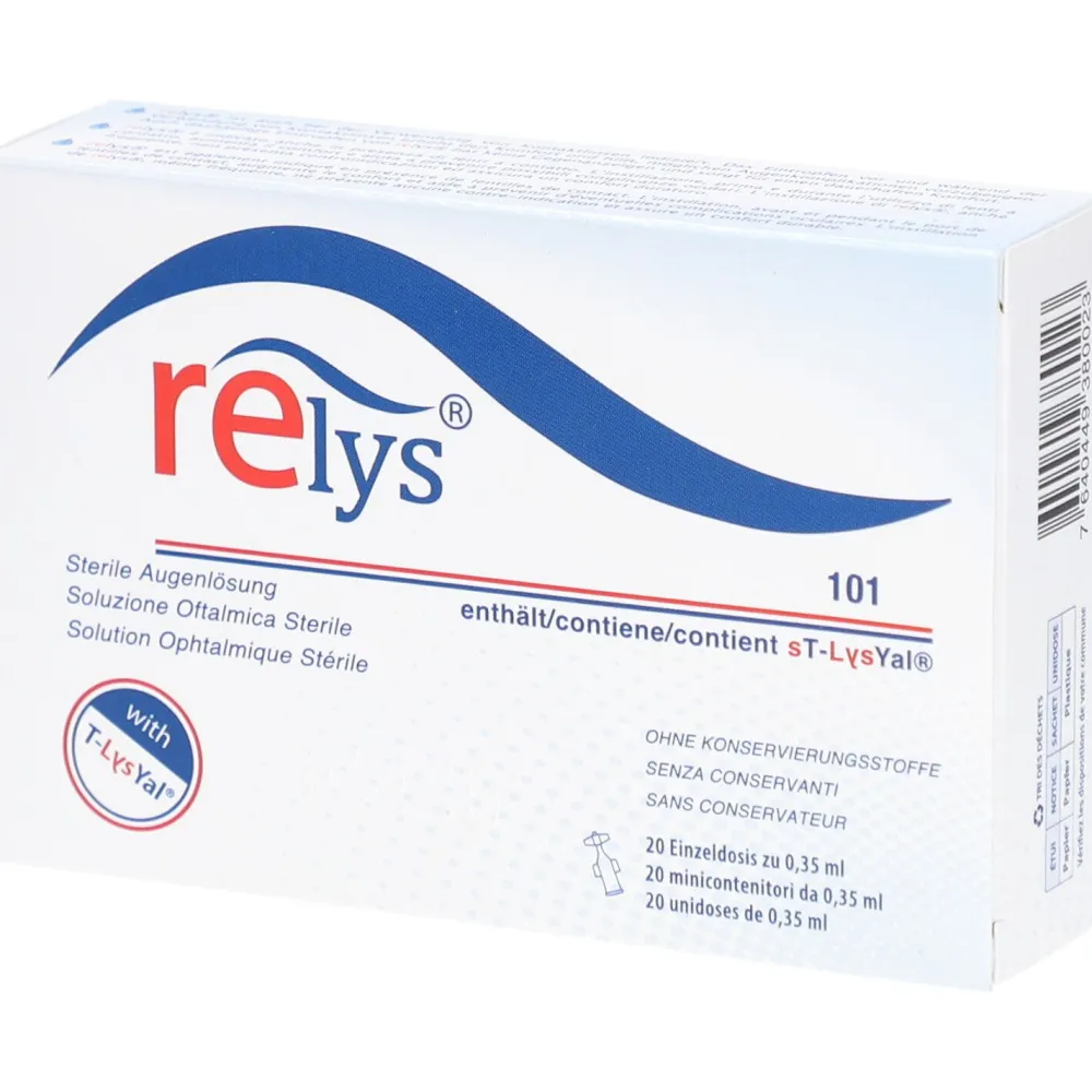 RELYS®: Die 1. Augentropfen mit dem Supramolekül sT-LysYal®| Sale