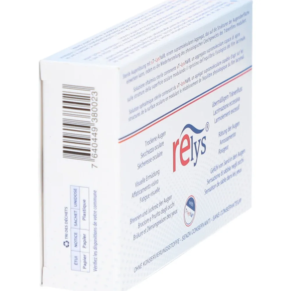 RELYS®: Die 1. Augentropfen mit dem Supramolekül sT-LysYal®| Sale
