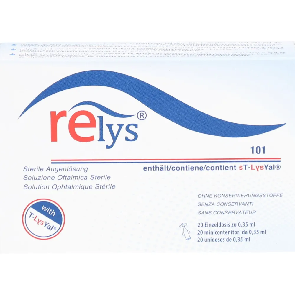 RELYS®: Die 1. Augentropfen mit dem Supramolekül sT-LysYal®| Sale