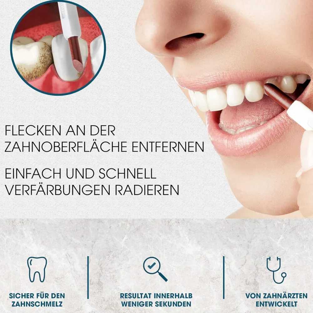 Zahnradierer, Zahnsteinentferner & Dentalspiegel Set|Remos Best