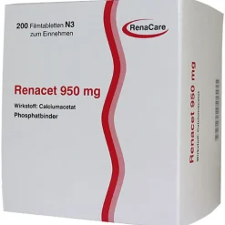 Renacet 950 mg> Clearance