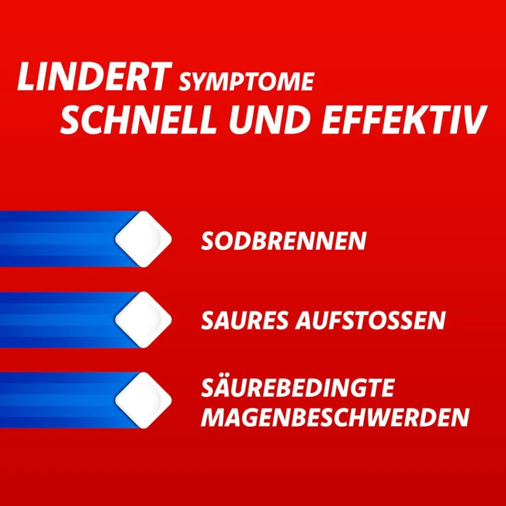 Pfefferminz Kautabletten – der bewährte Klassiker bei Sodbrennen und säurebedingten Magenbeschwerden>RENNIE