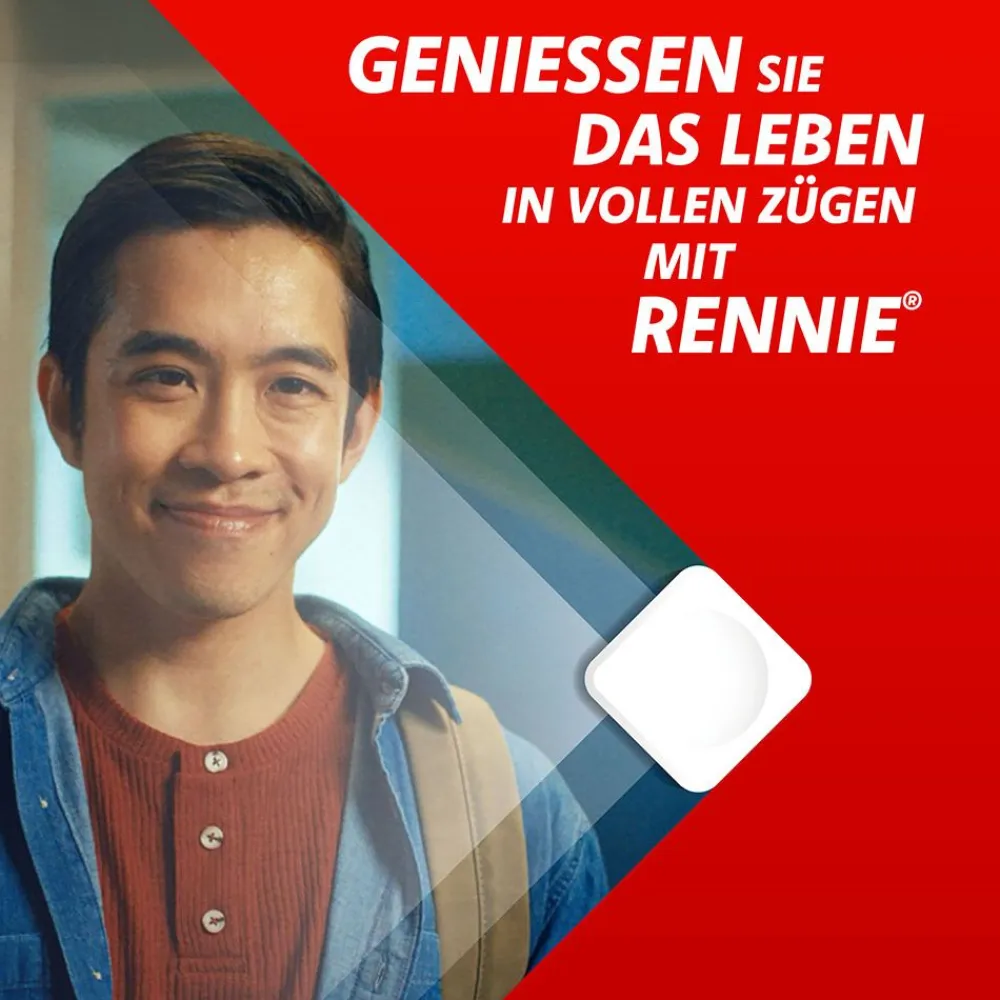 Pfefferminz Kautabletten – der bewährte Klassiker bei Sodbrennen und säurebedingten Magenbeschwerden>RENNIE