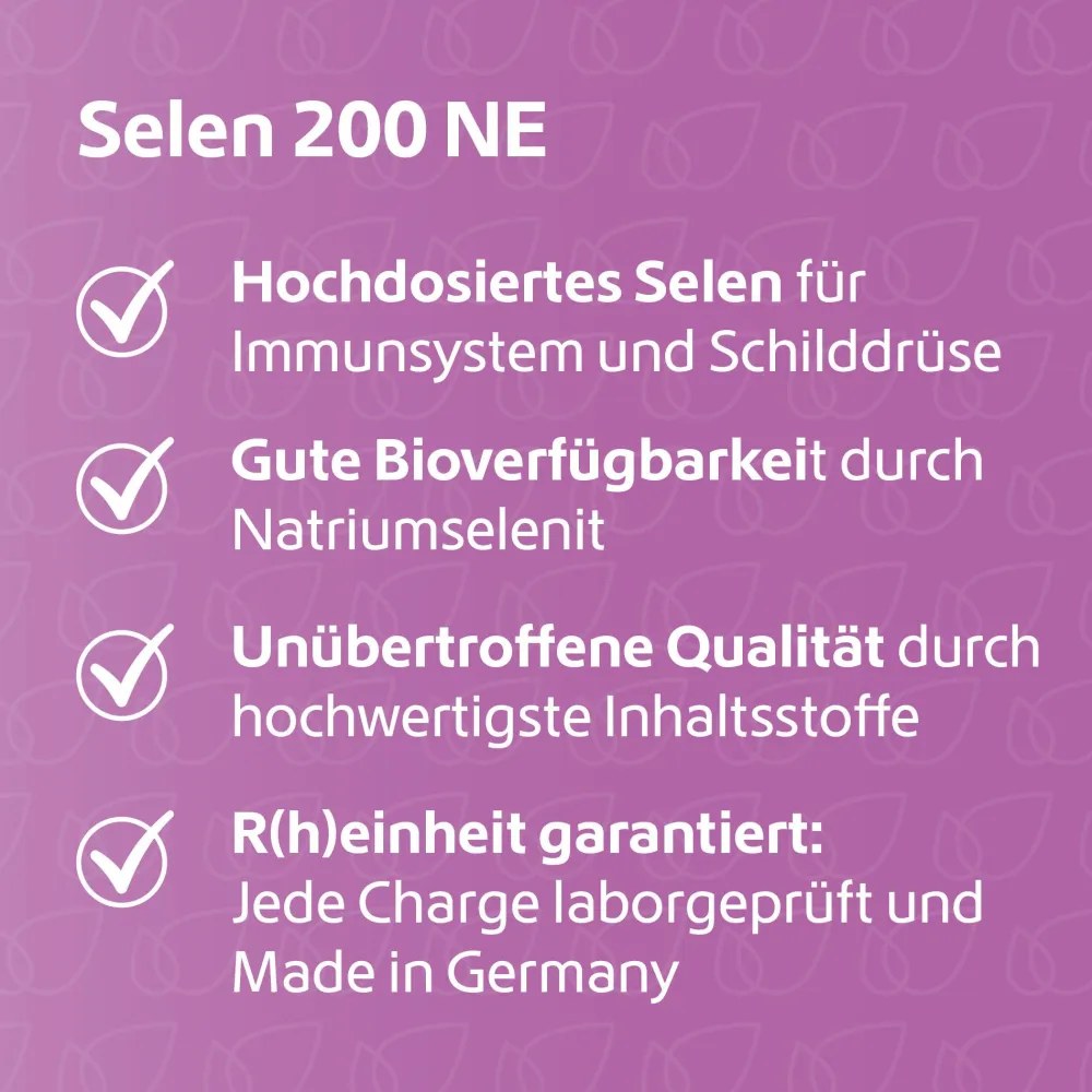 Selen 200 μg|R(h)ein Nutrition Online