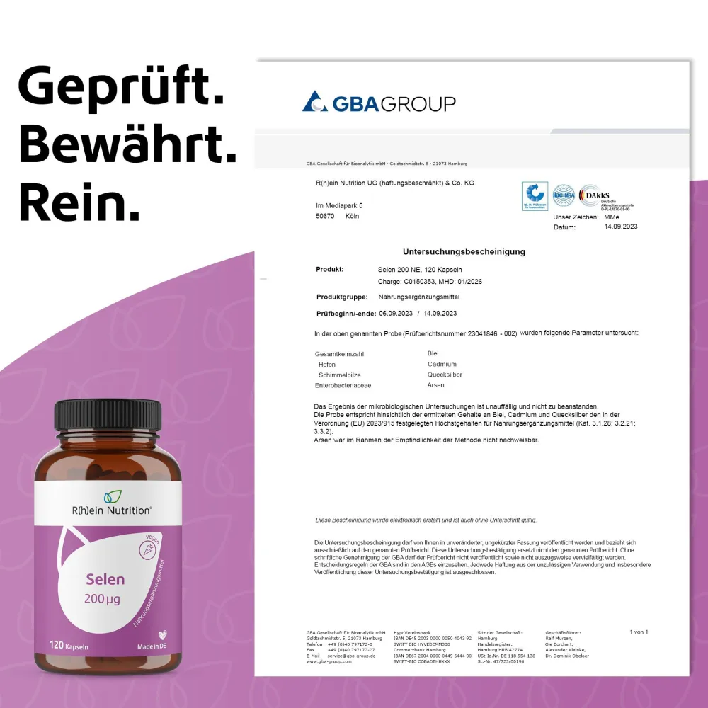 Selen 200 μg|R(h)ein Nutrition Online