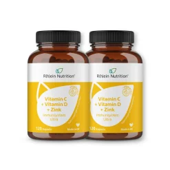 Vitamin C + Vitamin D + Zink Immunsystem Ultra>R(h)ein Nutrition Discount