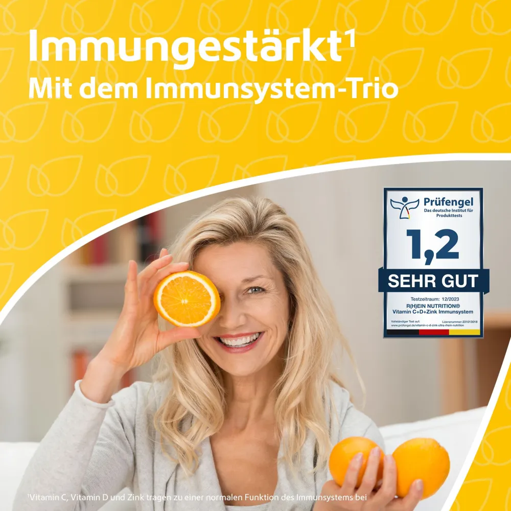Vitamin C + Vitamin D + Zink Immunsystem Ultra>R(h)ein Nutrition Discount